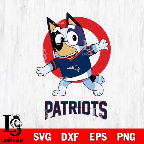 New England Patriots Bandit Heeler Rugby Svg Eps Dxf Png File, Digital Download ,Instant Download, Cricut File