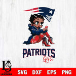 New England Patriots Beauty Black Fan Girl Football Svg Eps Dxf Png File, Digital Download, Instant Download