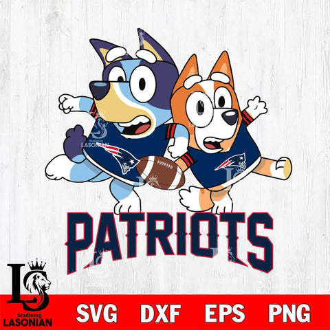 New England Patriots Bluey Chilli NFL Svg Eps Dxf Png File, Digital Download, Instant Download