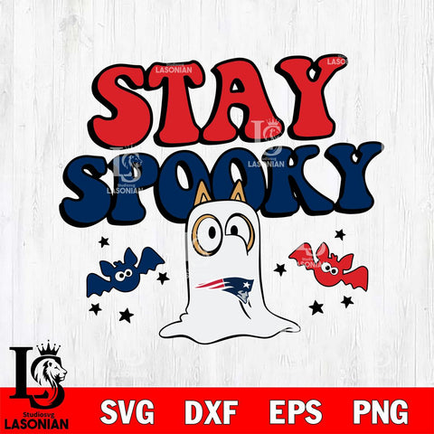 New England Patriots Bluey Halloween Stay Spooky Svg Eps Dxf Png File, Digital Download, Instant Download