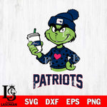 New England Patriots Boujee Grinch Heart Christmas Svg Eps Dxf Png File,Cricut svg files, Digital Download, Instant Download