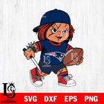 New England Patriots Chucky Horror 10 Svg Eps Dxf Png File, NFL svg, Digital Download, Instant Download