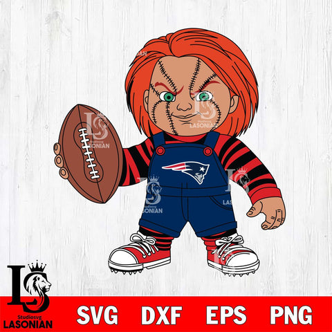 New England Patriots Chucky Horror 12 Svg Eps Dxf Png File, NFL svg, Digital Download, Instant Download