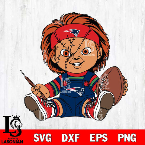 New England Patriots Chucky Horror 9 Svg Eps Dxf Png File, NFL svg, Digital Download, Instant Download