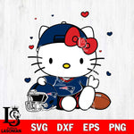 New England Patriots Cute Hello Kitty Football Svg Eps Dxf Png File, NFL svg, Digital Download, Instant Download