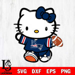 New England Patriots Cute Hello Kitty Football 7 Svg Eps Dxf Png File, NFL svg, Digital Download, Instant Download