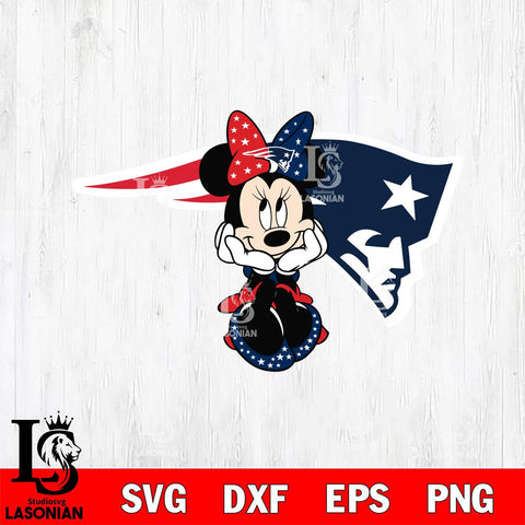 New England Patriots Cute Minnie Mouse