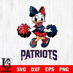 New England Patriots Daisy Duck Cheerleader Disney, Svg Eps Dxf Png File, Digital Download