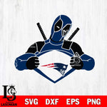 New England Patriots Deadpool heart sport Svg Eps Dxf Png File, Digital Download, Instant Download