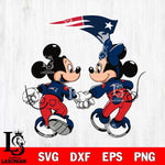 New England Patriots Fan Minnie And Mickey Love Svg Eps Dxf Png File, Digital Download, Instant Download