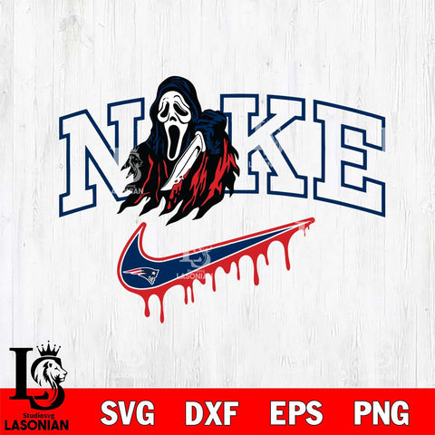 New England Patriots Ghostface Nike Svg Eps Dxf Png File, Digital Download, Instant Download