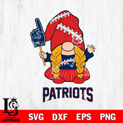 New England Patriots Gnomes Fan Svg Eps Dxf Png File, Digital Download, Instant Download