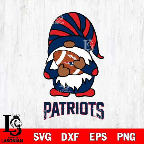 New England Patriots Gnomes Football Svg Eps Dxf Png File, Digital Download, Instant Download