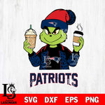 New England Patriots Grinch 2 coffee Svg Eps Dxf Png File, Digital Download, Instant Download