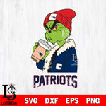 New England Patriots Grinch Bougie Football Svg Eps Dxf Png File, Digital Download, Instant Download