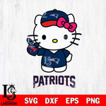 New England Patriots Hello Kitty Best Fan Svg Eps Dxf Png File, Digital Download, Instant Download