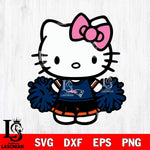 New England Patriots Hello Kitty Cheerleader 2 Svg Eps Dxf Png File, Digital Download, Instant Download