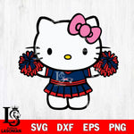 New England Patriots Hello Kitty Cheerleader 9 Svg Eps Dxf Png File, Digital Download, Instant Download