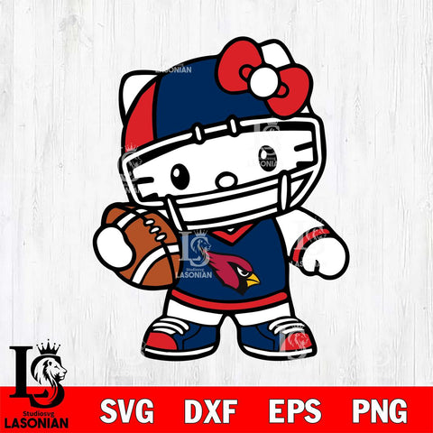 New England Patriots Hello Kitty sport 2 Svg Eps Dxf Png File, Digital Download, Instant Download