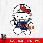 New England Patriots Hello Kitty sport 8 Svg Eps Dxf Png File, Digital Download, Instant Download