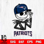 New England Patriots Jack Skellington 3 Halloween Svg Eps Dxf Png File, Digital Download, Instant Download