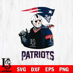 New England Patriots Jason Voorhees 10 Svg Eps Dxf Png File, Digital Download