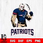 New England Patriots Jason Voorhees Svg Eps Dxf Png File, Digital Download