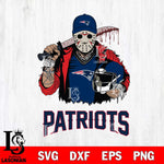 New England Patriots Jason Voorhees 2 Svg Eps Dxf Png File, Digital Download