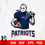 New England Patriots Jason Voorhees 9 Svg Eps Dxf Png File, Digital Download