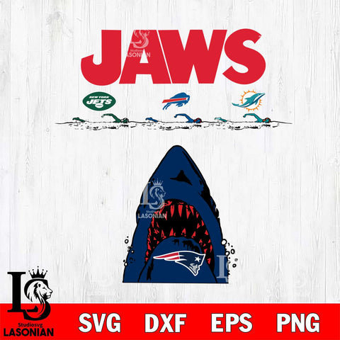 New England Patriots Jaws Eat Jets, Bills, Dolphins Svg Eps Dxf Png File, Digital Download, Instant Download