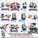 New England Patriots NFL Bundle 12 Svg Eps Dxf Png File, Digital Download, Instant Download