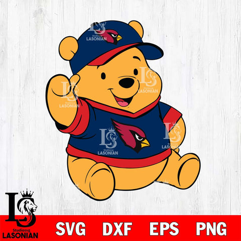 New England Patriots Pooh Bear Svg Eps Dxf Png File, Digital Download, Instant Download