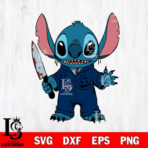 New England Patriots Stitch Horror Football Svg Eps Dxf Png File, NFL svg, Digital Download, Instant Download