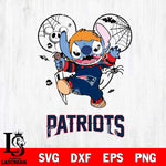 New England Patriots Stitch Michael Halloween Svg Eps Dxf Png File, Digital Download, Instant Download