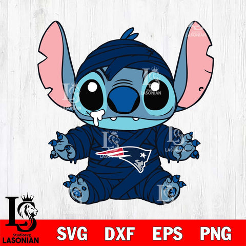 New England Patriots Stitch Mummy Football Svg Eps Dxf Png File, NFL svg, Digital Download, Instant Download