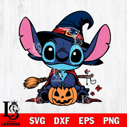 New England Patriots Stitch witch Football Svg Eps Dxf Png File, NFL svg, Digital Download, Instant Download