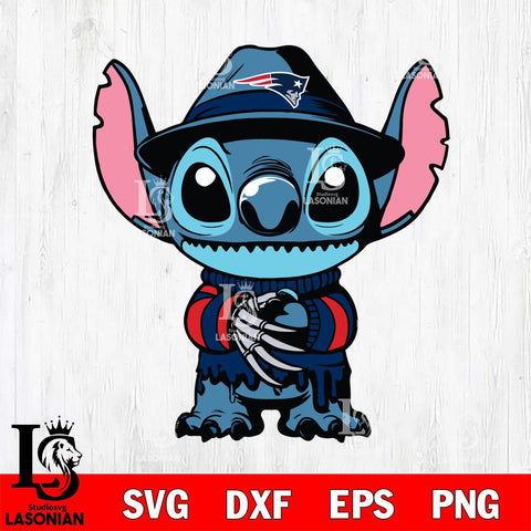 New England Patriots Stitich Freddy Krueger Football Svg Eps Dxf Png File, NFL svg, Digital Download, Instant Download