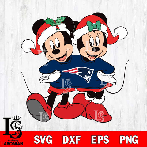 New England Patriots mickey christmas 11 Svg Eps Dxf Png File, Digital Download, Instant Download