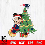 New England Patriots mickey christmas 12 Svg Eps Dxf Png File, Digital Download, Instant Download