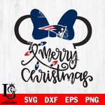 New England Patriots mickey christmas 3 Svg Eps Dxf Png File, Digital Download, Instant Download