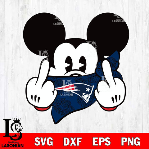 New England Patriots mickey christmas 4 Svg Eps Dxf Png File, Digital Download, Instant Download