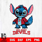 New Jersey Devils Stitch Halloween Svg Eps Dxf Png File, NHL svg, Digital Download, Instant Download