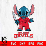 New Jersey Devils Stitch Horror 2 Svg Eps Dxf Png File, NHL svg, Digital Download, Instant Download