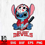 New Jersey Devils Stitch Jason Voorhees Svg Eps Dxf Png File, NHL svg, Digital Download, Instant Download