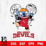 New Jersey Devils Stitch Michael Halloween Svg Eps Dxf Png File, Digital Download, Instant Download