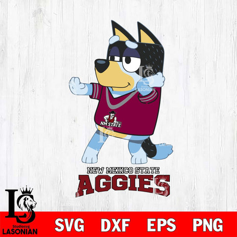 New Mexico State Aggies Bluey Dad Dance Svg Eps Dxf Png File, Digital Download, Instant Download