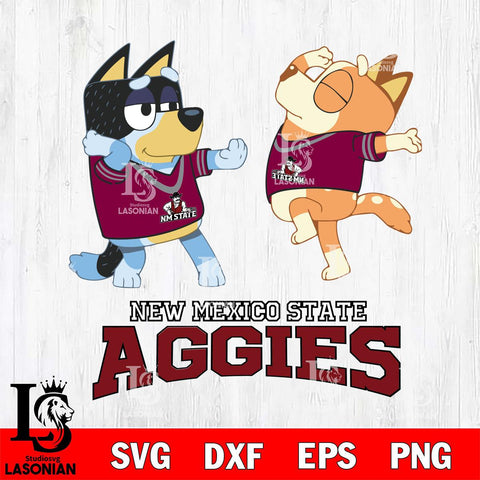 New Mexico State Aggies Bluey Dance Svg Eps Dxf Png File, Digital Download, Instant Download