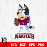 New Mexico State Aggies Bluey Football Sport Svg Eps Dxf Png File, Digital Download ,Instant Download, Cricut File