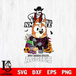 New Mexico State Aggies Bluey Halloween NCAA Svg Eps Dxf Png File, Digital Download, Instant Download