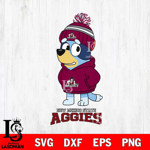 New Mexico State Aggies Bluey Hoodie rugby Svg Eps Dxf Png File, Digital Download ,Instant Download, Cricut File